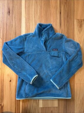 Patagonia Light Blue Snap-T Fleece Pullover